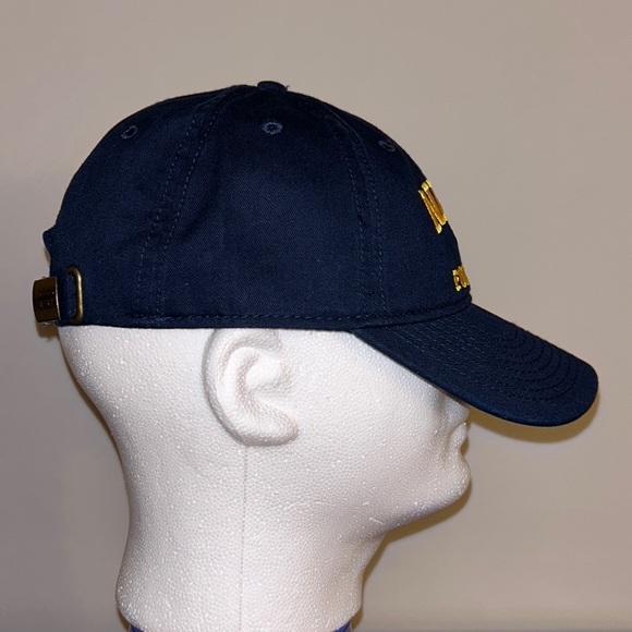 Men’s US Navy Football Hat - (Adjustable) - Armed Forces Gear‎ - Navy Blue/Gold - Picture 2 of 6